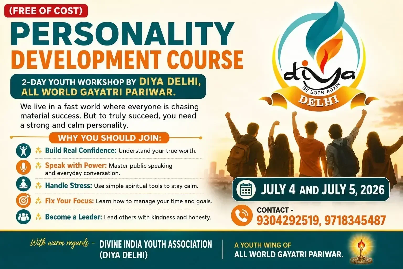 Personality Development Classes (4-5 July 2026)
